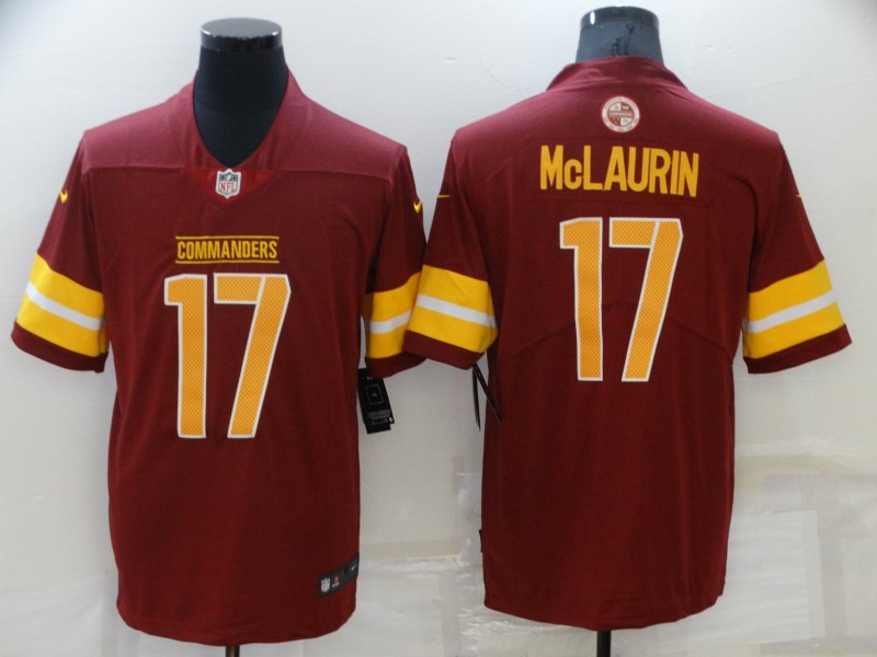 Men & Women & Youth Washington Commanders 17 Terry McLaurin Burgundy Vapor Untouchable Limited Jersey